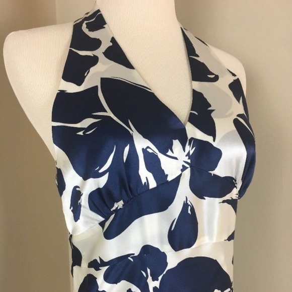 Tommy H Hilfiger 100% Silk Open Back Halter Dress - Picture 3 of 5